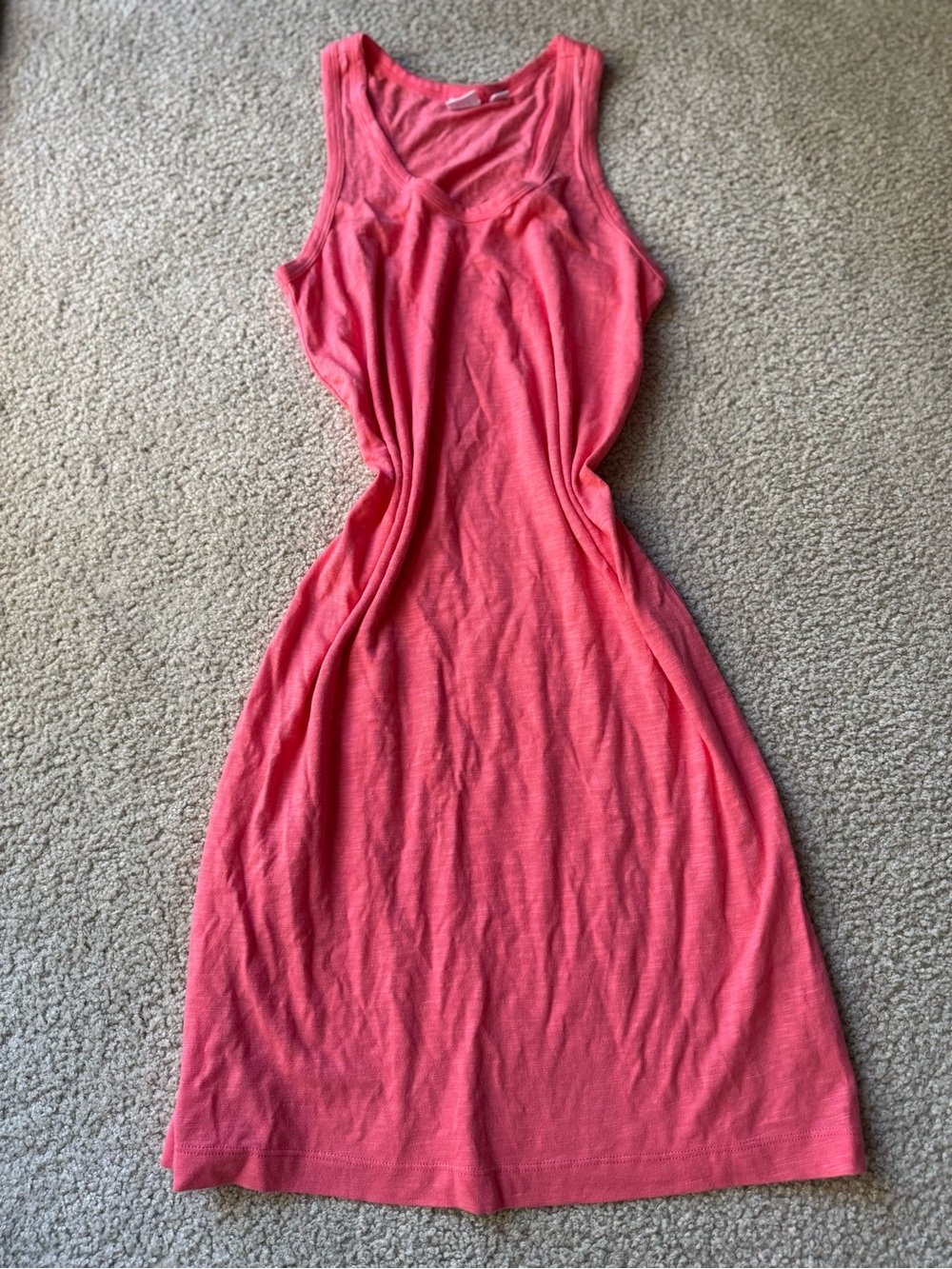 GAP Coral pink long sexy midi y2k  Tank Midi Dress